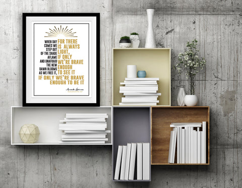 Amanda Gorman Quote Print - PrintChicks