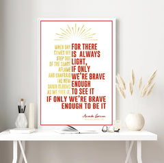 Amanda Gorman Quote Print - PrintChicks