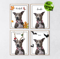 Custom Pet Photo Holiday Prints - PrintChicks